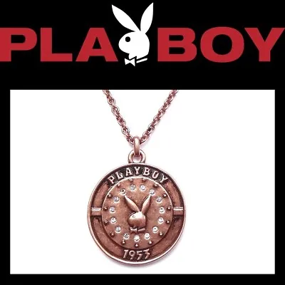 Playboy Necklace Bunny Pendant 1953 Medallion Medal Mothers Day NWT NEW RARE NIB • $19.69