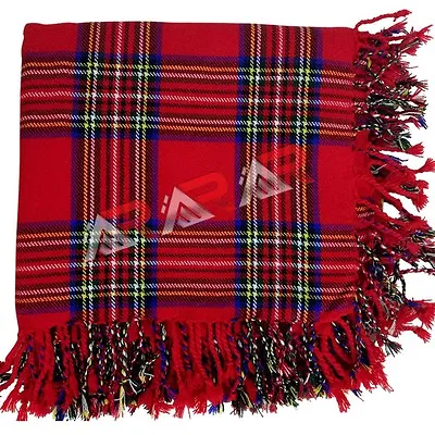 Mens Scottish Royal Stewart Tartan Highland Kilt Fly Plaid Tartans Kilts AAR New • $19.99