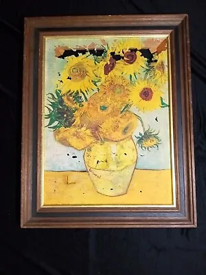 Vincent Van Gogh Original Sunflower Oil On Canvas 1888 Painting • $75000