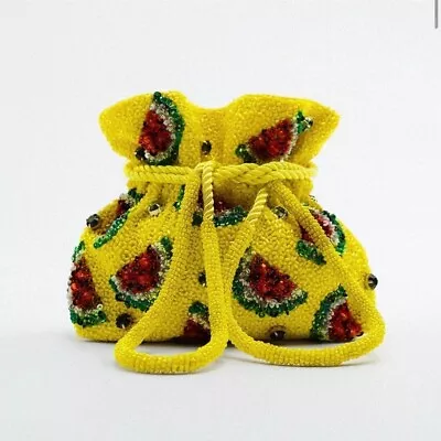 Zara Watermelon Beaded Bag 6364 910 • £32.50