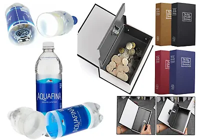 Stash Water Bottle Hidden Safe Dictionary Key Lock Secret Compartment Storage UK • £4.95