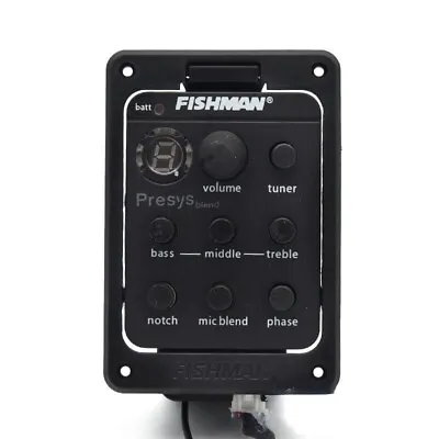 FISHMAN 301 Preamp Presys Acoustic Guitar Mic Blend Dual EQ Tuner Piezo Pickup • $32.99