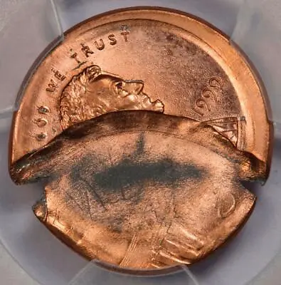 $249.97 • Buy 1999 PCGS MS66RD Large Mushroom 50% Broadstruck Brockage Lincoln Cent Mint Error