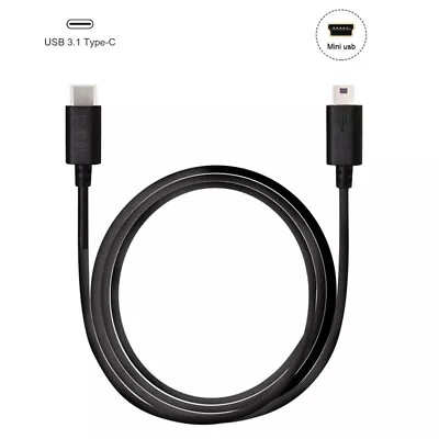 Mini USB To USB-C Cable 1m USB3.1 Type C To Mini B Data Cord For GoPro Hero 3+ • $3.95