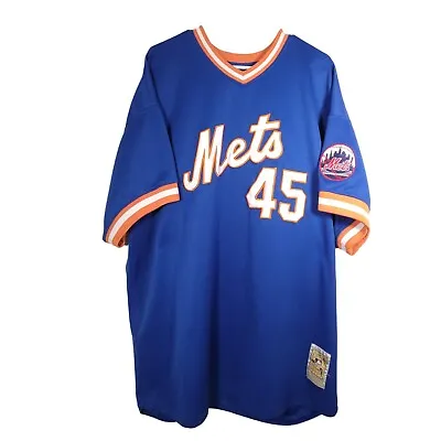 Vintage Mitchell & Ness New York Mets Pedro Martinez 45 Baseball Jersey • $38.21