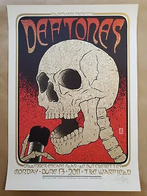 $275 • Buy Chuck Sperry Deftones 2011 San Francisco CA Poster Print RARE Of 125 Mint