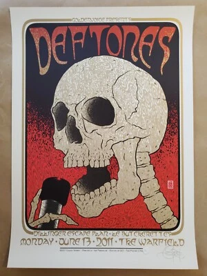 $275 • Buy Chuck Sperry Deftones 2011 San Francisco CA Poster Print RARE Of 125 Mint