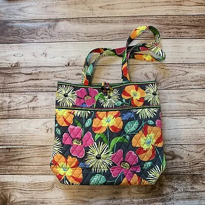 Vera Bradley Tote And Coin Purse In Retired Jazzy Bloom Pattern. • $55