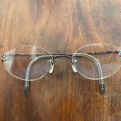 Kazuo Kawasaki Gunmetal 19-140 B-Titan Rimless Eyeglasses Frames Made In Japan • $49.50