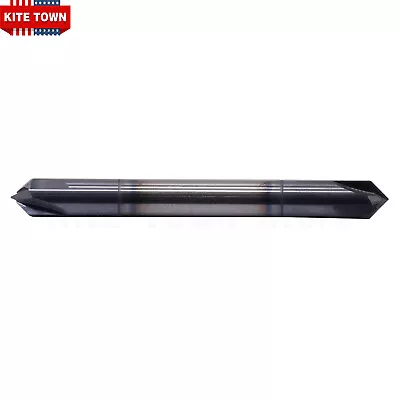 1/4  4 Flute 90 Degree Solid Carbide Chamfer Mill - Double End - AlTiN Coated • $16.99