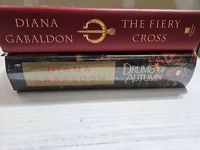 DIANA GABALDON ~ Lot 2 1st Ed/1st Print The Fiery Cross DRUMS Of AUTUMN HC DJ • $29.99