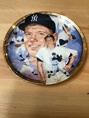 Hamilton Collection Micky Mantle ''the Legendary Mickey Mantle''  Plate With Coa • $12.50