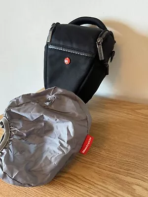 Manfrotto Holster M Camera Bag MB MA-H-M With Waterproof Rain Cover - MINT • £15