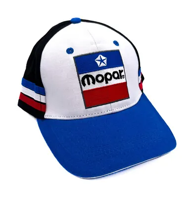 MOPAR Hat Cap W/ Vintage 1972 Red White Blue Patch Logo & Stripes • $19.95