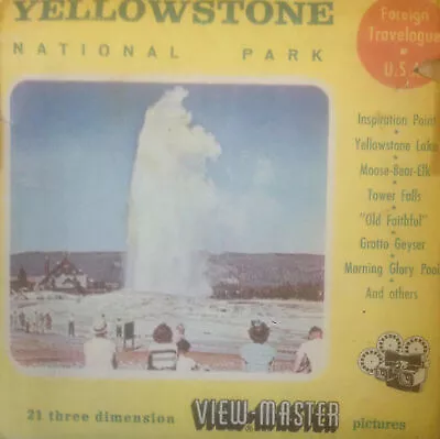 YELLOWSTONE VIEW -MASTER NATIONAL PARK 50-60 Years • $21.33