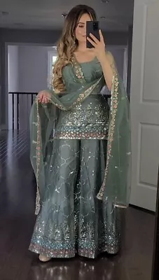 Salwar Kameez Pakistani Indian Suit New Wedding Gown Party Wear Dress Bollywood • $84.70