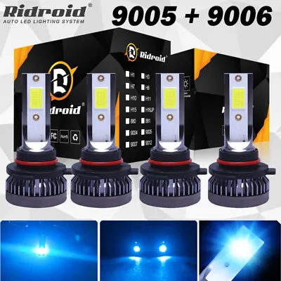 9005 9006 LED Headlight Super Bright 8000K Blue Bulb For High/Low Beam Combo Kit • $15.99