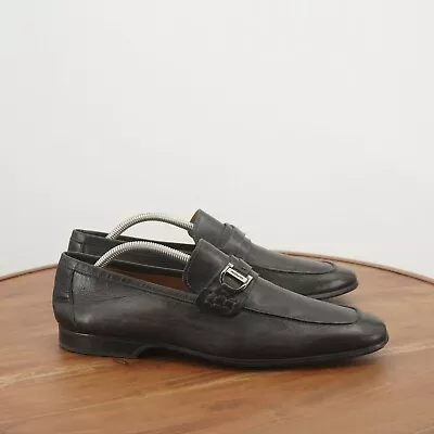 Magnanni 24379 Mens Raso Loafers Shoes Black Leather Size 9 US • $64.95