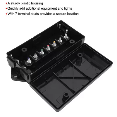 US 7 Way Trailer Wiring Junction Box Waterproof Wire Cord Junction Box⁺ • $16.49