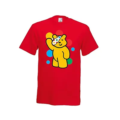 £5.99 • Buy New Kids Men Women Spotty Waving Pudsey Bear T-Shirt Charity Children In Need To