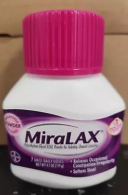 Miralax Laxative Powder Relieves Occasional Constipation Unflavored 4.1 Oz • $14.99