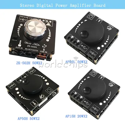 Bluetooth 5.0 TPA3116D2 Digital Power Amplifier Audio Stereo Board 20WX2 50WX2 • $5.80