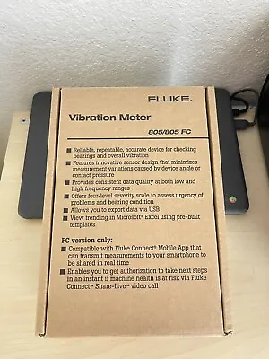 Fluke 805 FC Mechanical Machine Vibration Meter Tester (New Condition FACTORYBOX • $1800