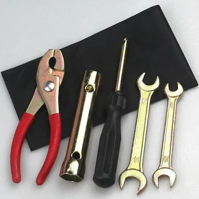 Motorcycle Hand Tools Kit Spark Plug Spanner Wrench Socket Screwdriver Pliers • $18.80
