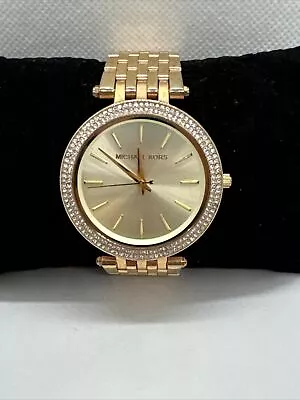 Michael Kors Darci MK3191 Women's Gold Stainless Steel Analog Dial Watch JNA421 • $59.99