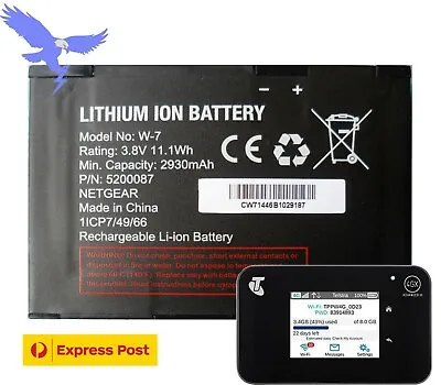 Replace Battery For Telstra Advanced III 4G 4GX Modem Netgear 810S W-7 Express • $20.90