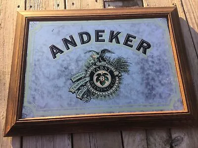 PABST ANDEKER Beer Bar Vintage Advertising Mirror. Excellent! • $24.80