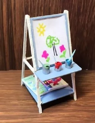 Dollhouse Miniature Kid's Artist Easel Kit -- 1:12 Scale • $8