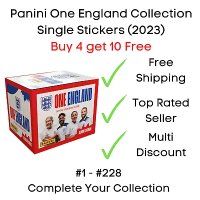 £1.35 • Buy Panini One England Sticker Collection - Single Stickers - Buy 4 Get 10 Free