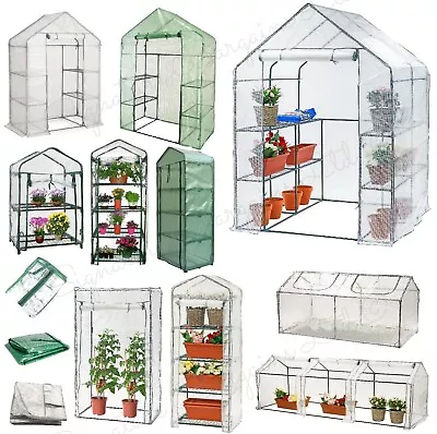 Greenhouse Outdoor Garden Planting Pe Pvc Growhouse Tunnel Shelves • £19.99