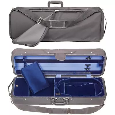 Bobelock 1003 Featherlite Oblong 4/4 Violin Case With Blue Velvet Interior • $239.70