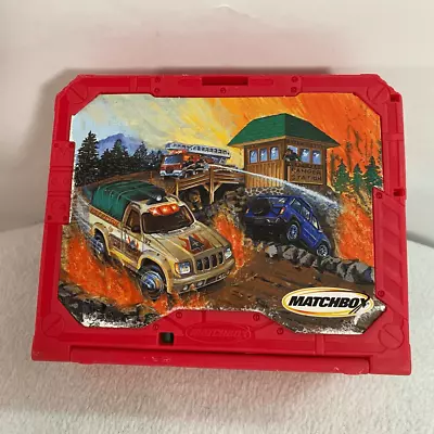 Vintage Matchbox Pop Up & Go Toy Car Play Set Ranger Station 2001 Mattel Red • $3.59