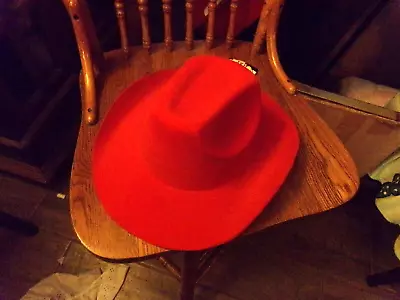 Child Size Red FELT COWBOY HAT VINTAGE • $11.99