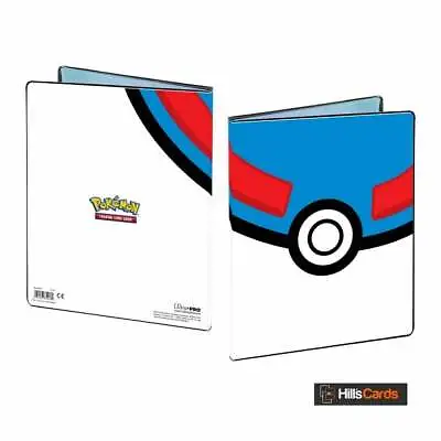 Ultra PRO Pokemon Great Ball 4-Pocket Trading Card Album / Portfolio TCG Storage • £9.50