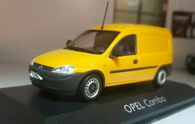 1:43 Vauxhall Corsa Van Opel Holden Combo 2011 Yellow Scale Model Diecast Car  • £30.45