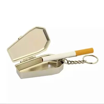 £5.30 • Buy Coffin Shape Pocket Ashtray Portable Ash Tray With Lids Smoking Ash Box Goth