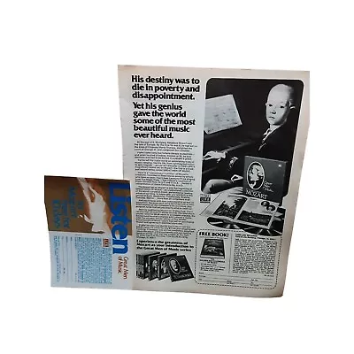 1978 Mozart Great Men Of Music Original Print Ad Vintage • $6.99