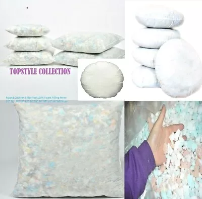 £4.94 • Buy 12''x 16  18  20  22  24  Crumb Foam Cushion Pads Inserts Fillers Inner Floor 