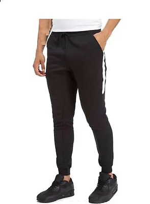 Men Slim Fit Trousers Tracksuit Bottoms Sports Joggers Sweat Track Pants Jogging • £13.29