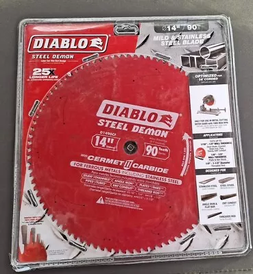 Diablo D1490CF 14  X 90 Tooth Steel Demon Thin Metal Cutting Saw Blade • $89.99