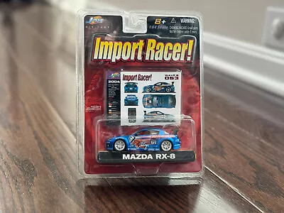 Jada Import Racer Mazda RX-8 Blue Car NEW Factory Sealed W/ Card Die Cast #53 • $29.95