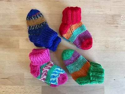 Handknitted Baby Socks Newborn • £4