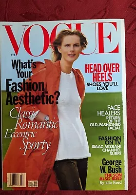 Vogue Magazine February 1999 Stella Tennant Cover Very Good • $15