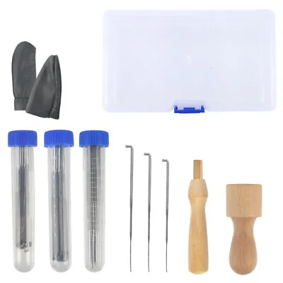 Mixed Felting Needles Set With Handle Wool Felt Tool Felting Starter Kit • £6.97