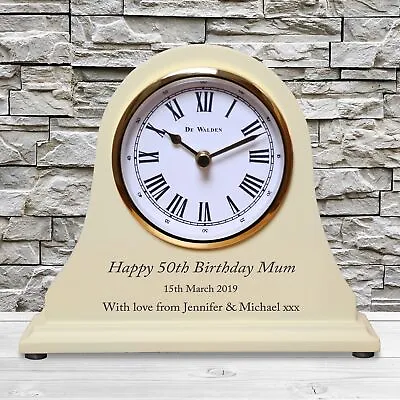 Mum Engraved Birthday Wooden Clock 50th 60th 70th 80th 90th Mummy Mom Gift Idea • £34.99