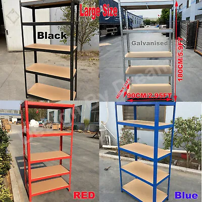  5 Tier Garage Shelving Units Storage Shelves Metal Racking For Garages Shed AAA • £23.40